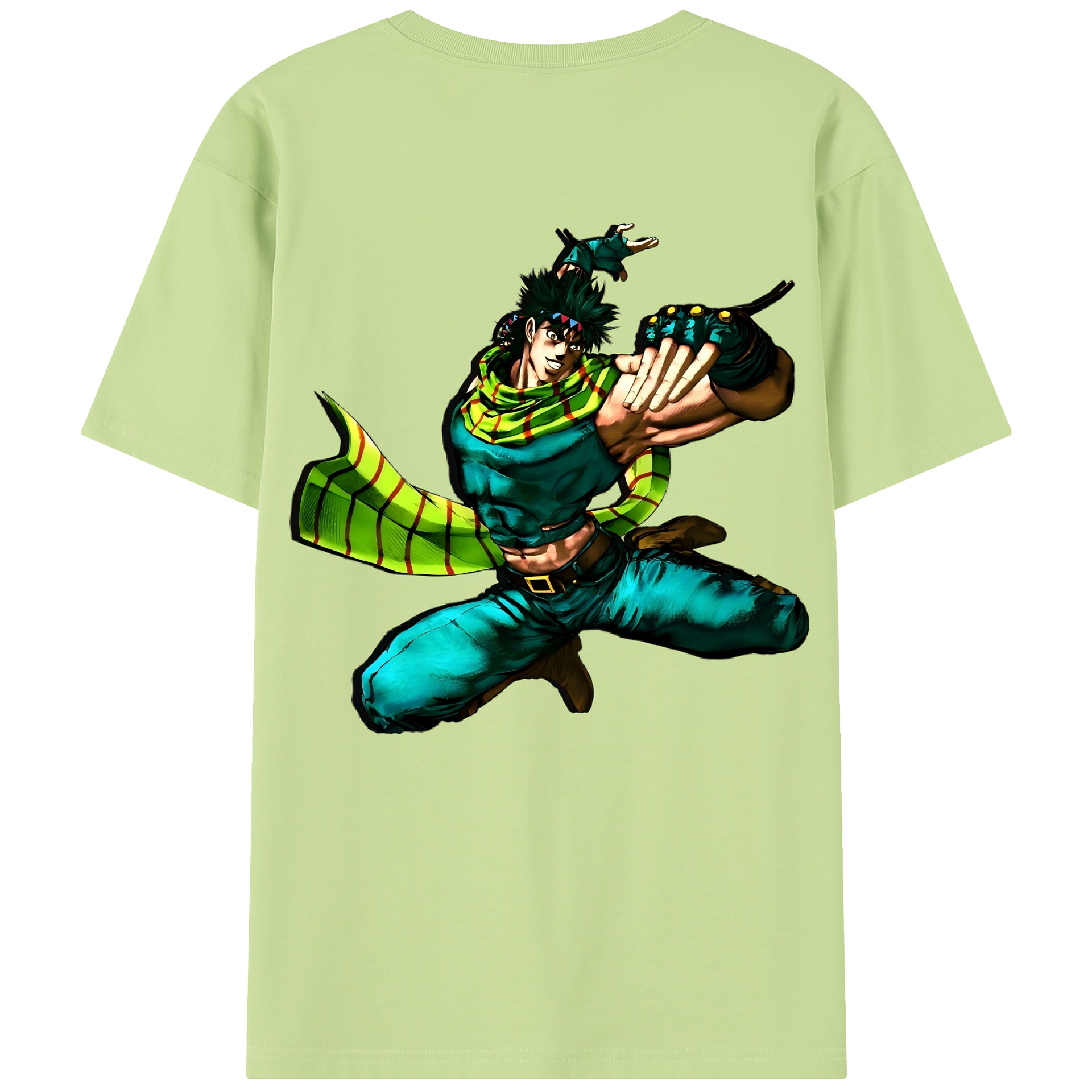 （画像用） ジョジョの奇妙な冒険 ジョセフ?ジョースター JoJo's Bizarre Adventure Joseph Joestar 綿100％半袖Tシャツ（背面プリント）